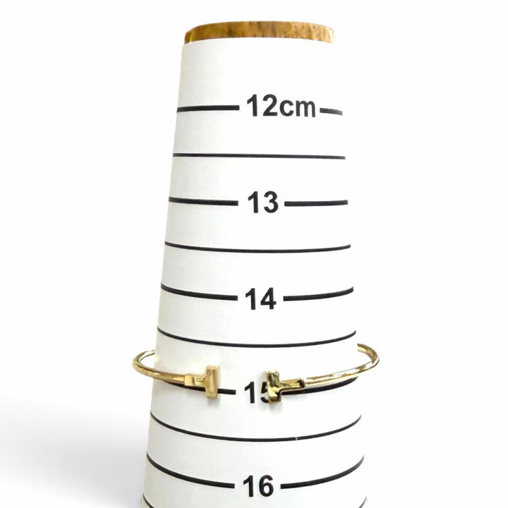 Very Good TIFFANY&Co. bracelet Narrow Wire Bracelet Yellow Gold AU750(YG) Women