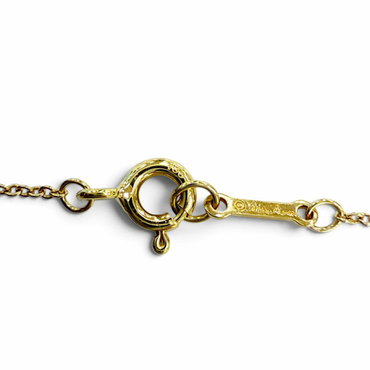 Great TIFFANY&Co. Necklace Sugar stack Pink tourmaline Yellow Gold 750 Women
