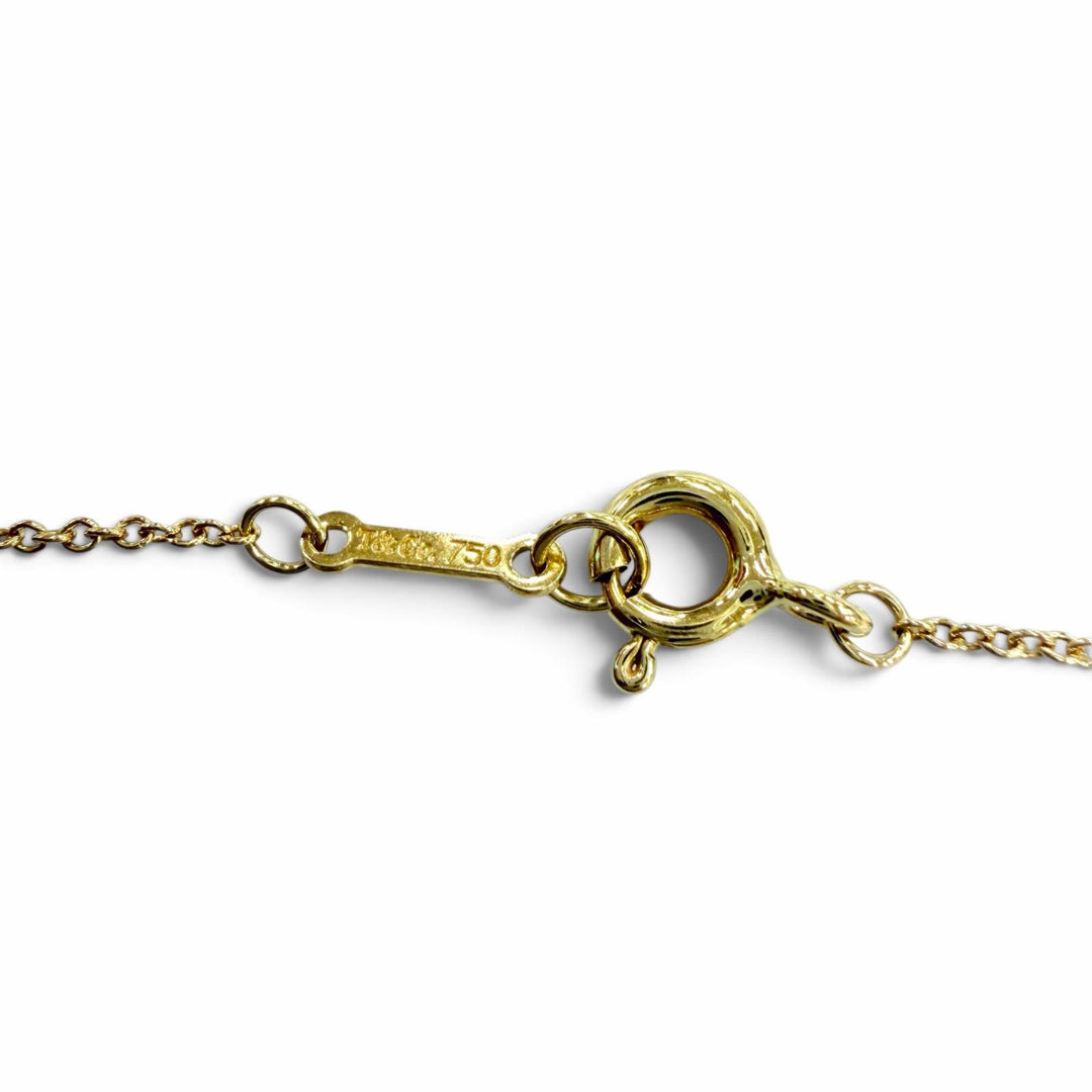Great TIFFANY&Co. Necklace Sugar stack Pink tourmaline Yellow Gold 750 Women