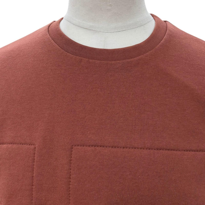 Excellent HERMES sweat H-motif crew neck pullover terracotta cotton mens S