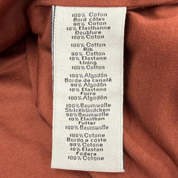 Excellent HERMES sweat H-motif crew neck pullover terracotta cotton mens S