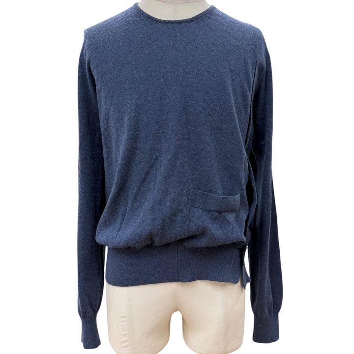 Great Maison Margiela 10 sweater Navy cotton mens M S50HA0689