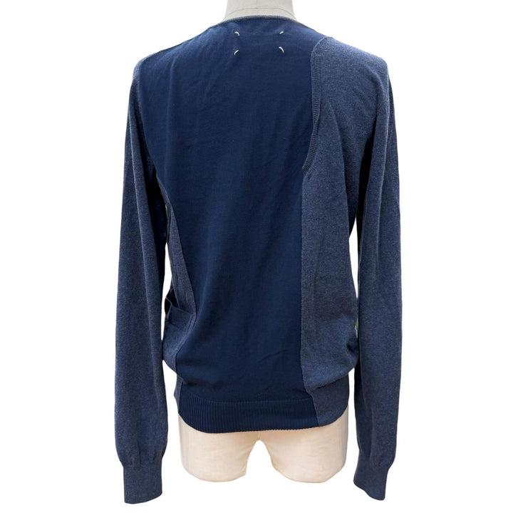 Great Maison Margiela 10 sweater Navy cotton mens M S50HA0689