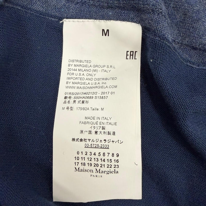 Great Maison Margiela 10 sweater Navy cotton mens M S50HA0689