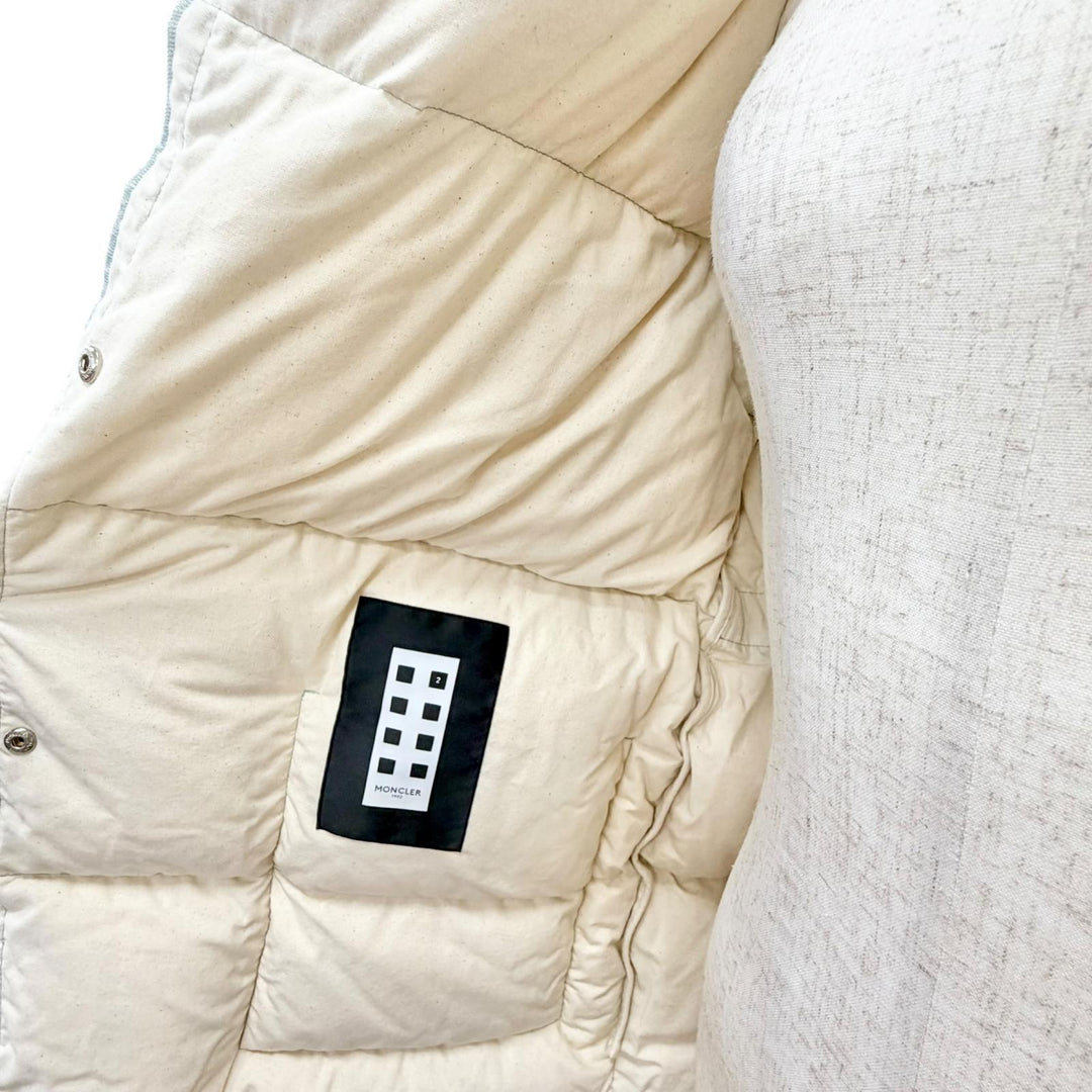 Great MONCLER GENIUS 2 1952 Down vest BATTY Logo-appen hooded jacket green 0