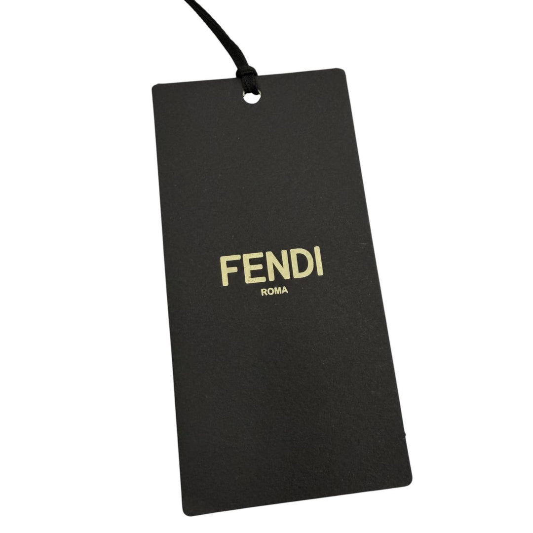 Excellent FENDI sweat Logo print crew neck pullover Navy cotton mens XL FY0178