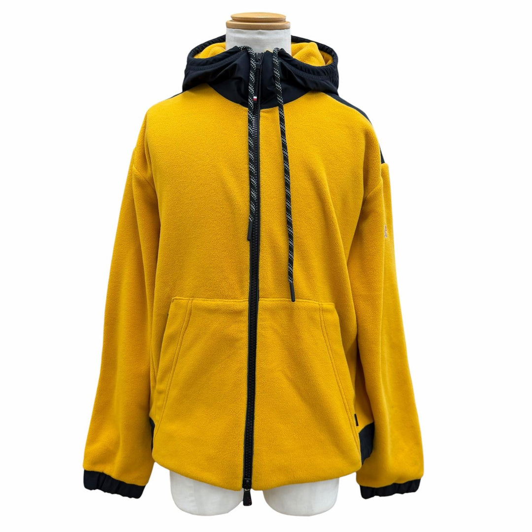 Great MONCLER GRENOBLE hoodie MAGLIA yellow polyester mens L J20978G00001