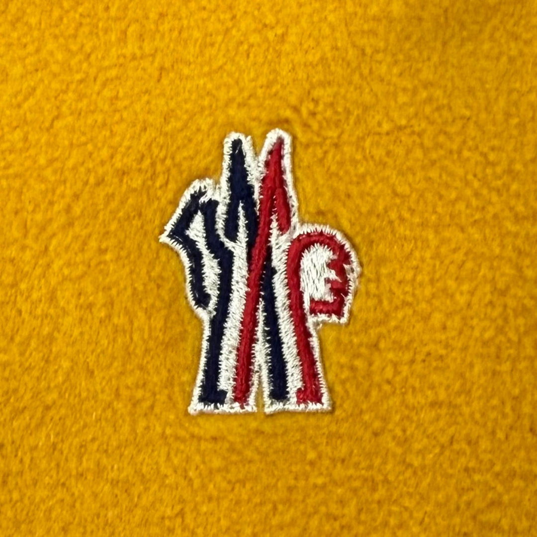 Great MONCLER GRENOBLE hoodie MAGLIA yellow polyester mens L J20978G00001