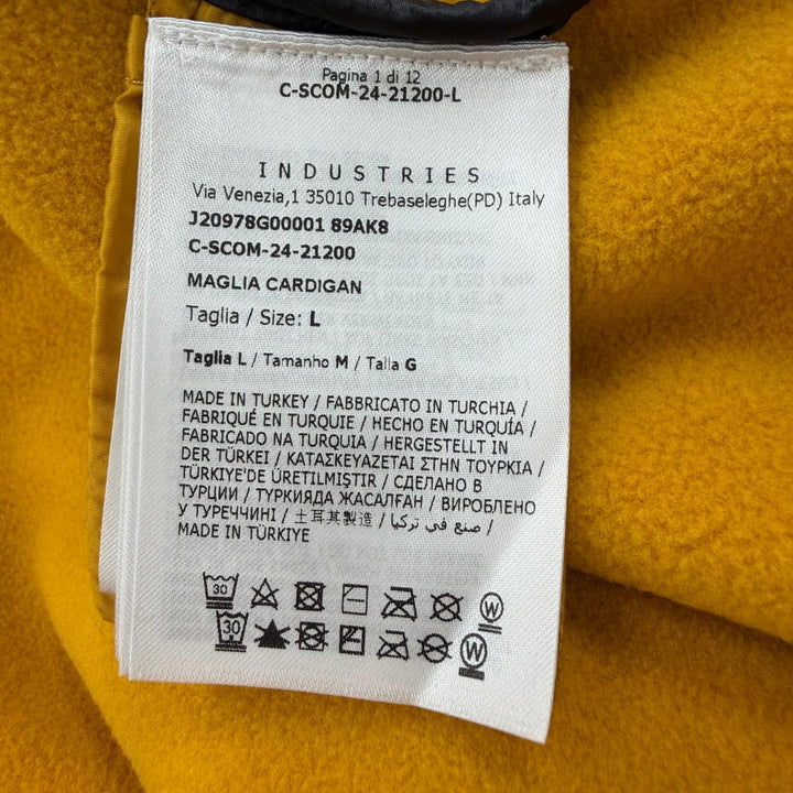 Great MONCLER GRENOBLE hoodie MAGLIA yellow polyester mens L J20978G00001