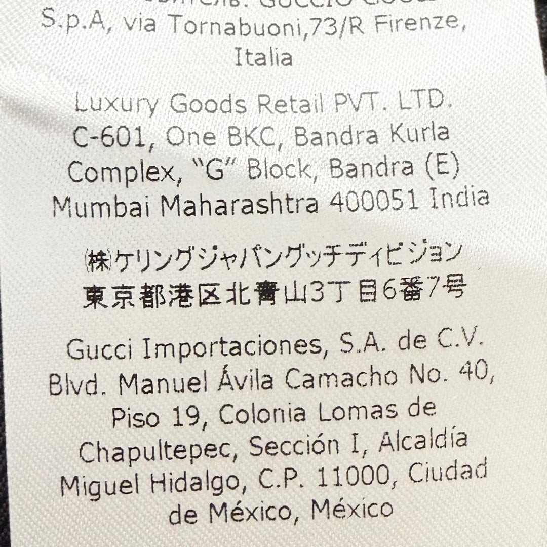 Excellent GUCCI tailored jacket Shawl collar tuxedo black mohair mens 46 645351