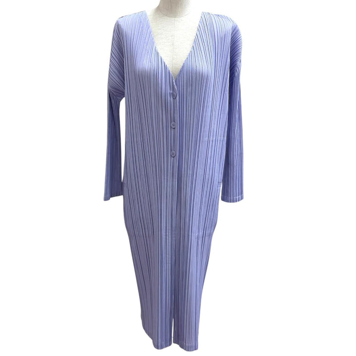 Excellent PLEATS PLEASE cardigan V-neck, long polyester 2 PP93-JA603