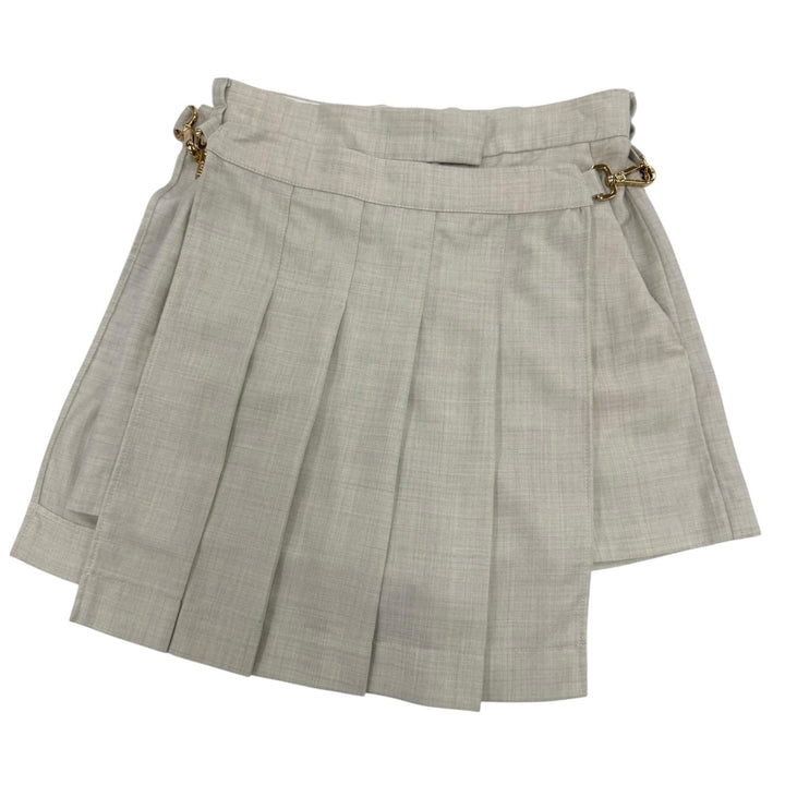 Excellent FENDI Shorts High-waisted, slim fit gray wool Women 36 FR6533