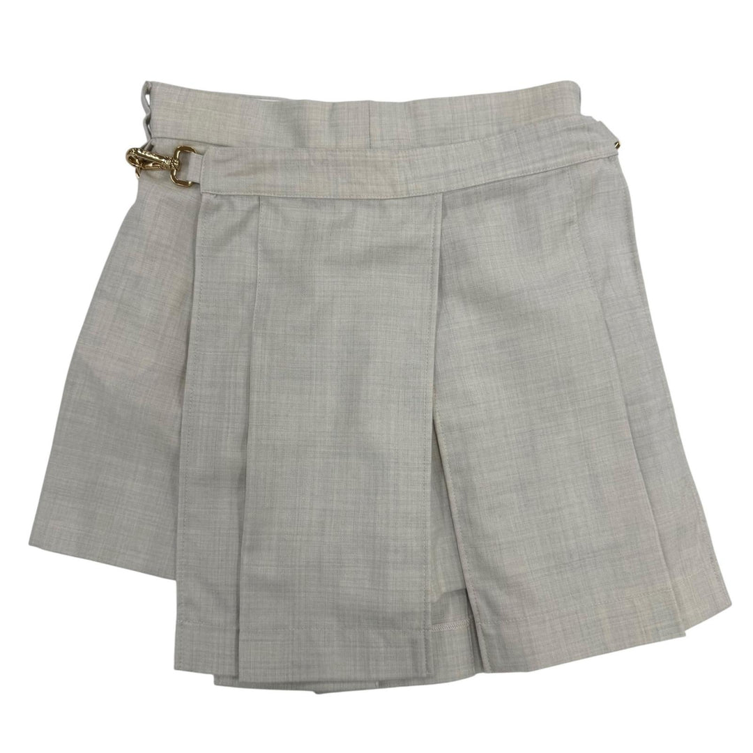 Excellent FENDI Shorts High-waisted, slim fit gray wool Women 36 FR6533