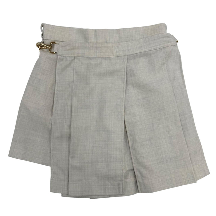 Excellent FENDI Shorts High-waisted, slim fit gray wool Women 36 FR6533
