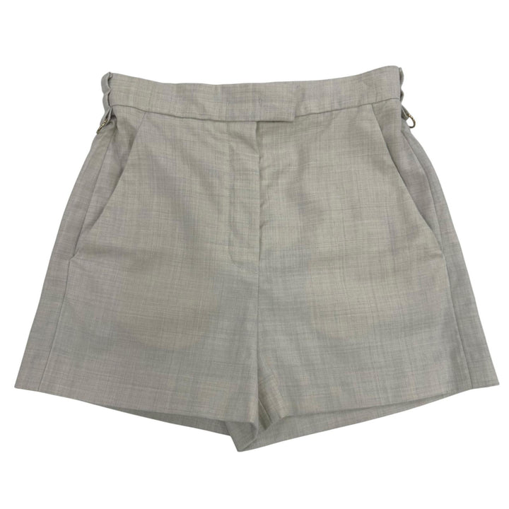 Excellent FENDI Shorts High-waisted, slim fit gray wool Women 36 FR6533