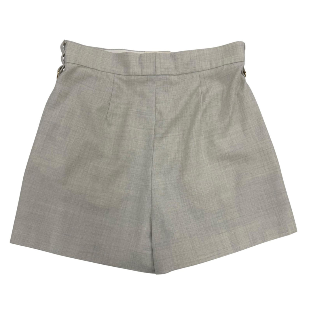 Excellent FENDI Shorts High-waisted, slim fit gray wool Women 36 FR6533