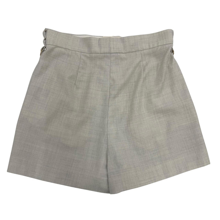 Excellent FENDI Shorts High-waisted, slim fit gray wool Women 36 FR6533
