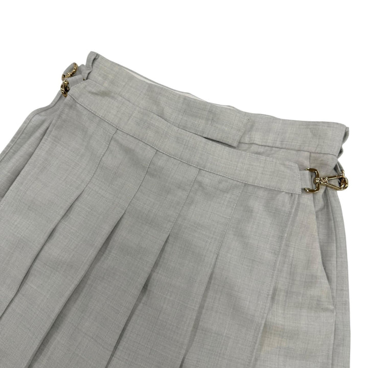Excellent FENDI Shorts High-waisted, slim fit gray wool Women 36 FR6533