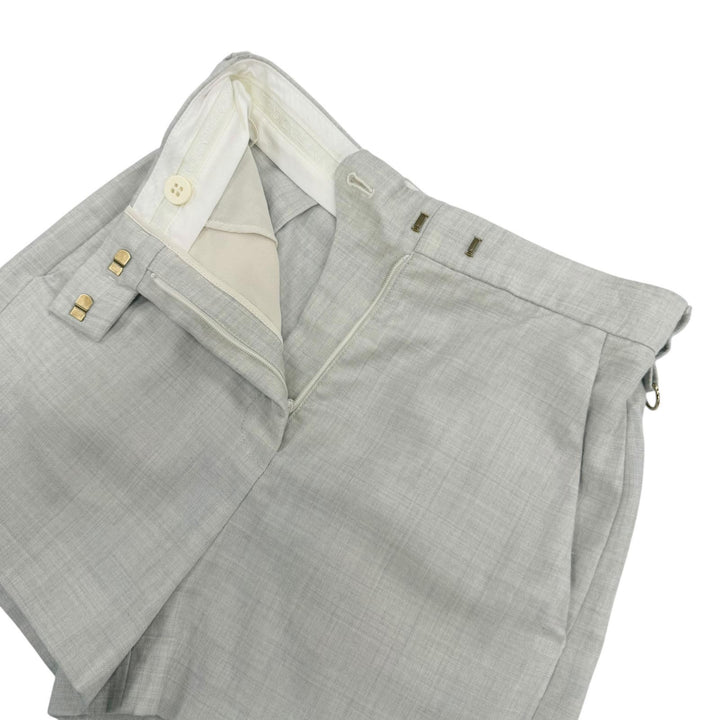 Excellent FENDI Shorts High-waisted, slim fit gray wool Women 36 FR6533
