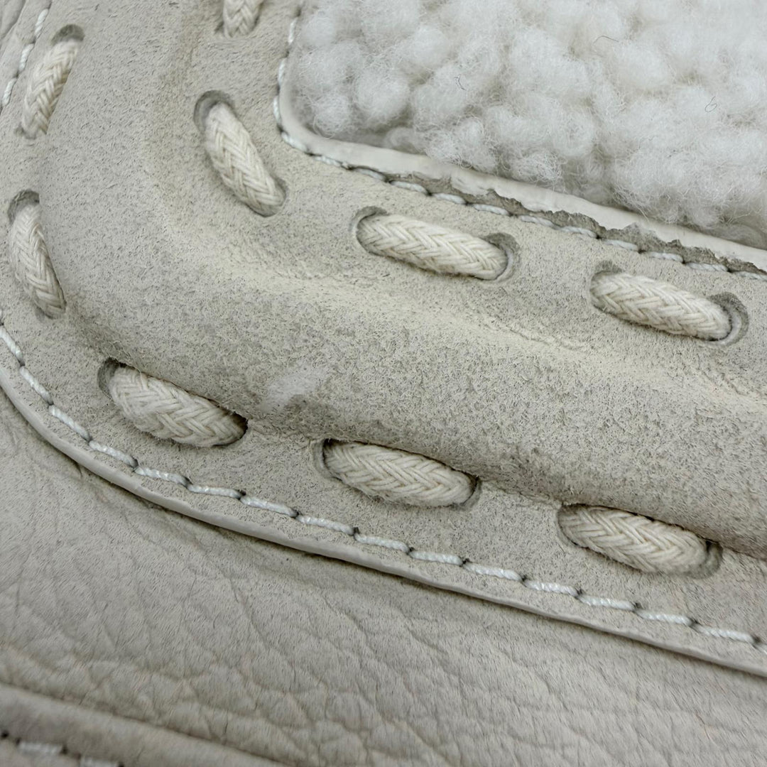 Excellent FENDI Mouton jacket FF Logo Metal Lambskin Shearling Jacket 38 FM5290