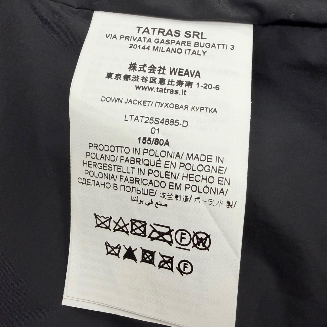 Excellent TATRAS Down jacket NOKO Collarless Lightweight black LTAT25S4885-D