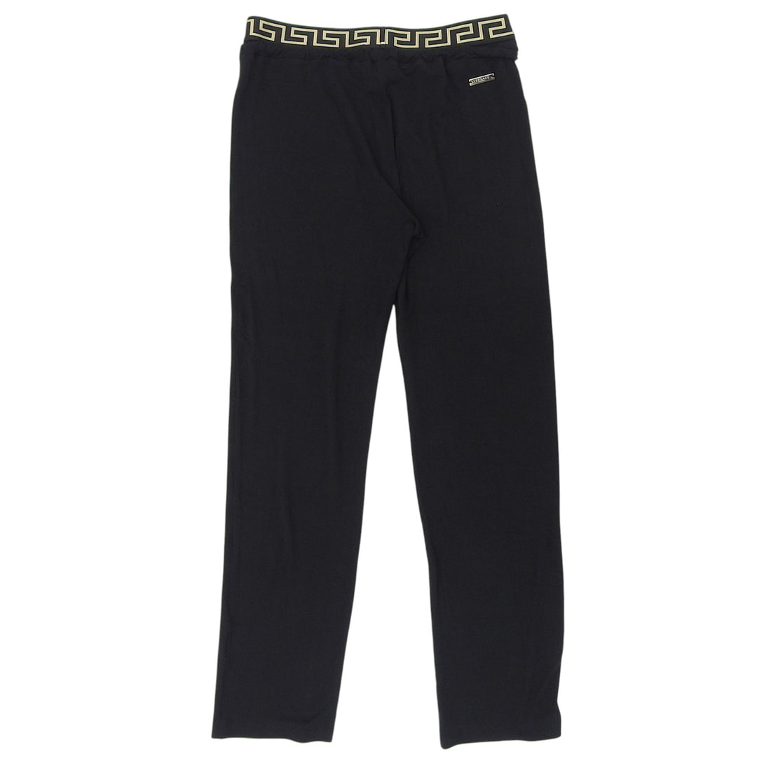 Excellent VERSACE Pants Greca Pattern Medusa black Viscose mens 2 AUD01008