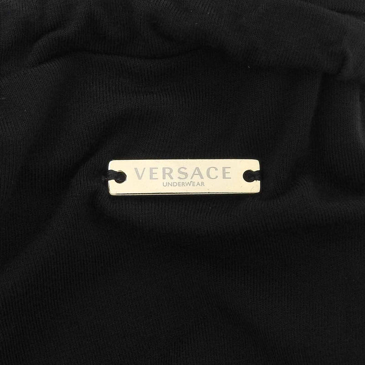 Excellent VERSACE Pants Greca Pattern Medusa black Viscose mens 2 AUD01008
