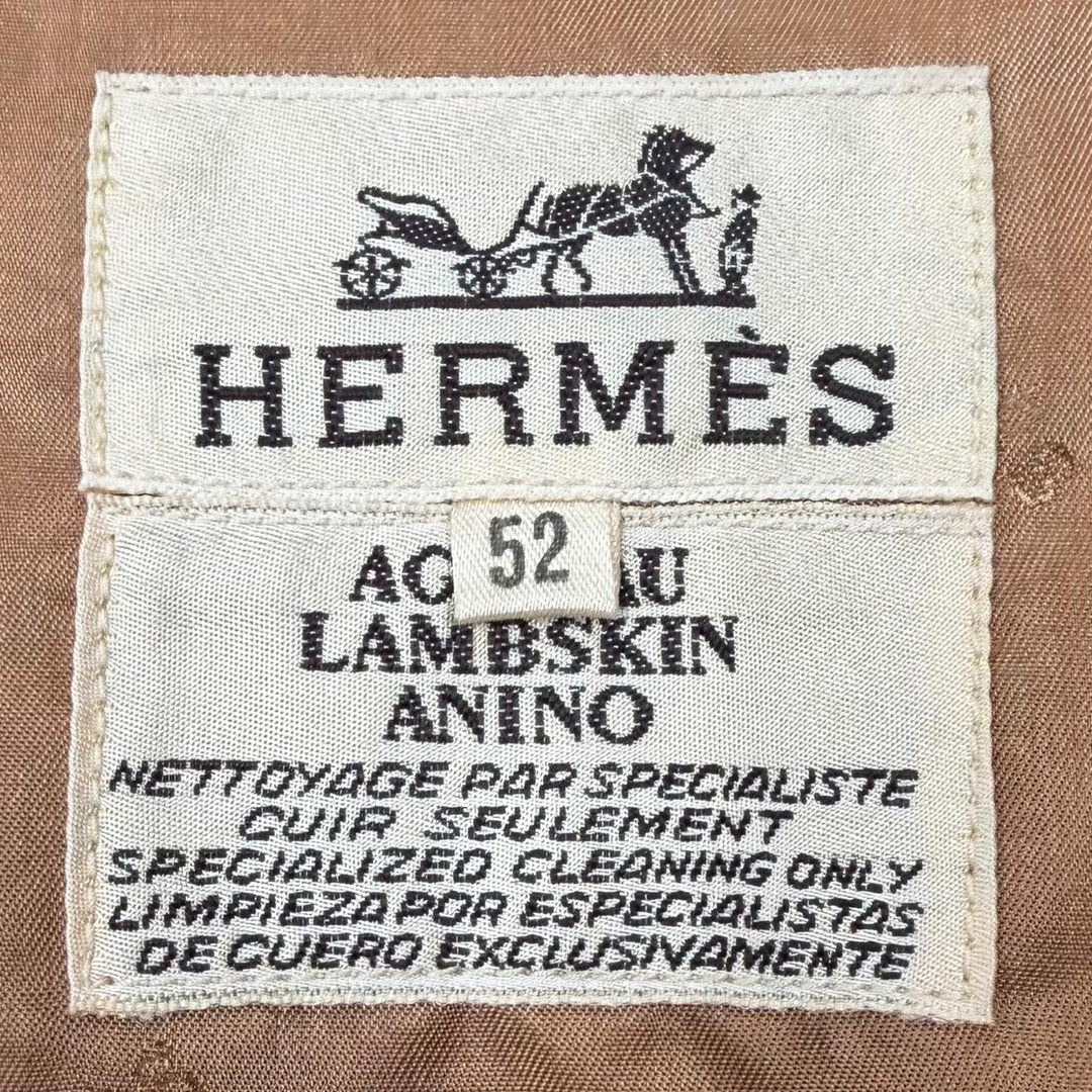 Great HERMES Best Music played by spheres (La Musique des Spheres) Brown silk 52