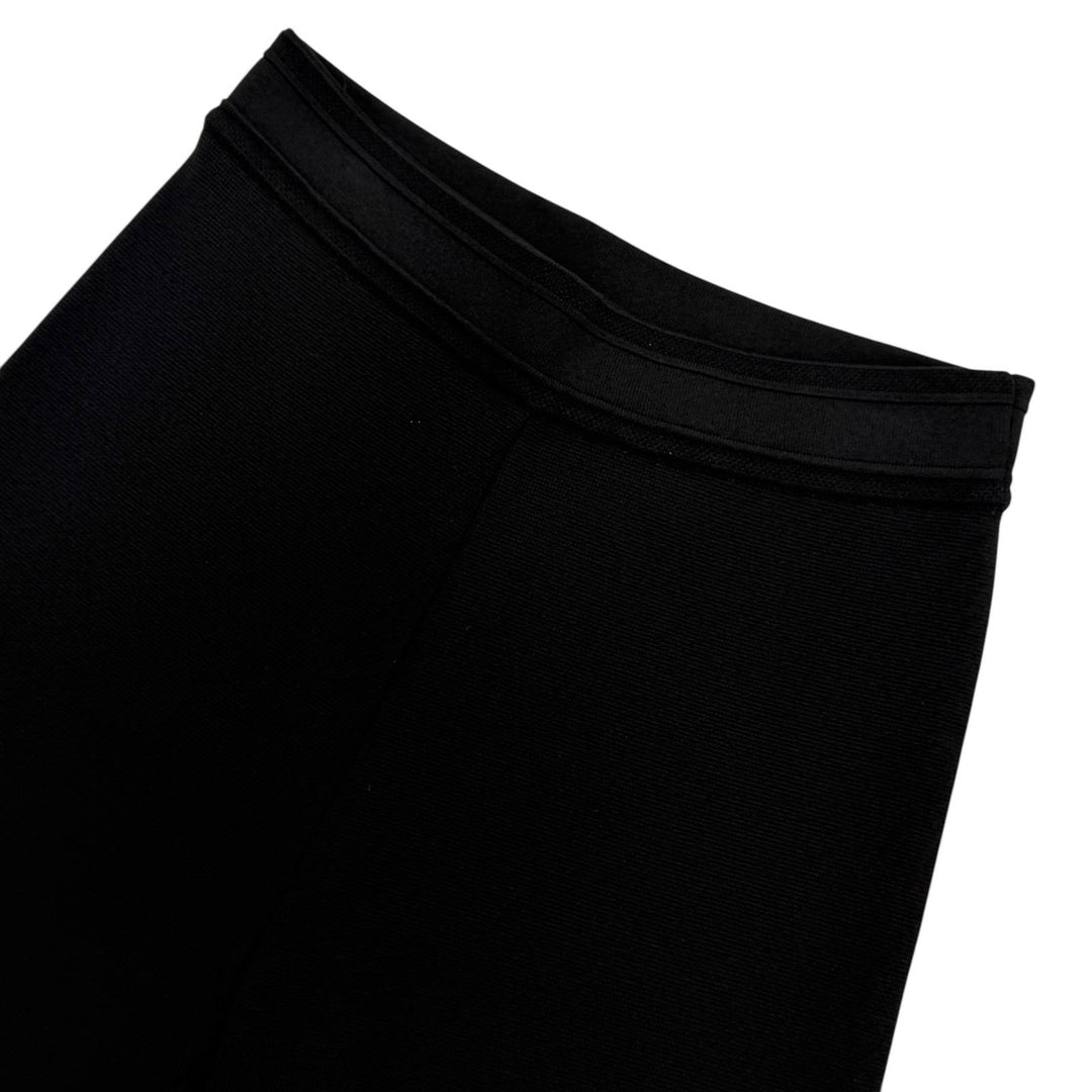 Pristine Christian Dior Shorts Logo patch knit shorts black Women 40 244P40AM512
