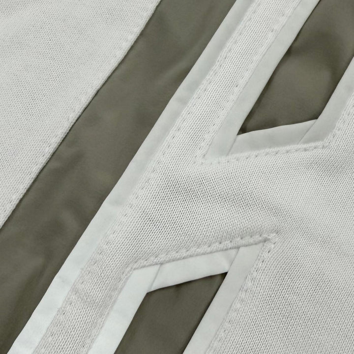 Pristine HERMES sweat Run H Side stripe brushed fleece pullover white cotton M