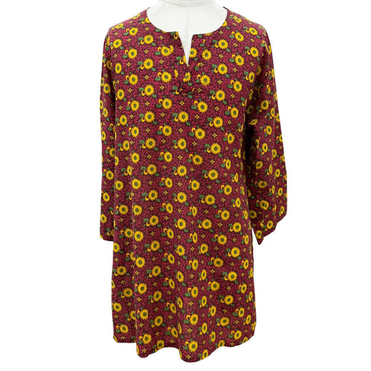 Excellent GUCCI Long sleeve shirt Floral print caftan shirt purple 46 614951