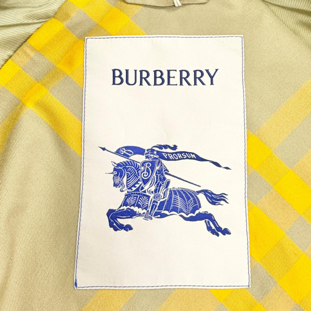 Excellent BURBERRY coat with belt, partially lined with check pattern 34