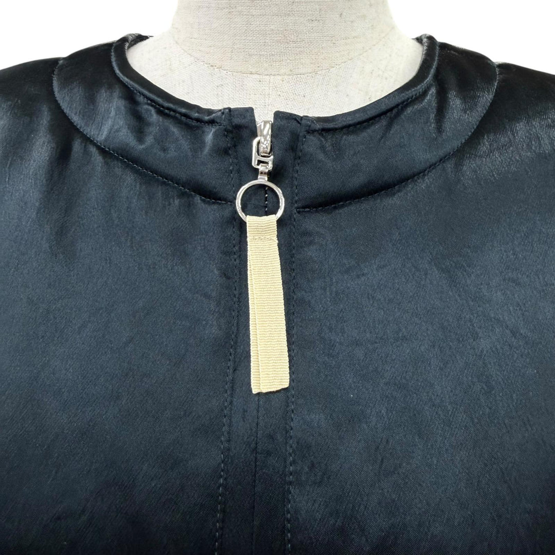 Excellent Max Mara coat Long length, zip-up, padded Navy Women 42 25164910176