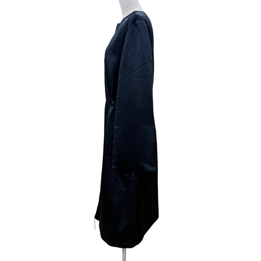 Excellent Max Mara coat Long length, zip-up, padded Navy Women 42 25164910176