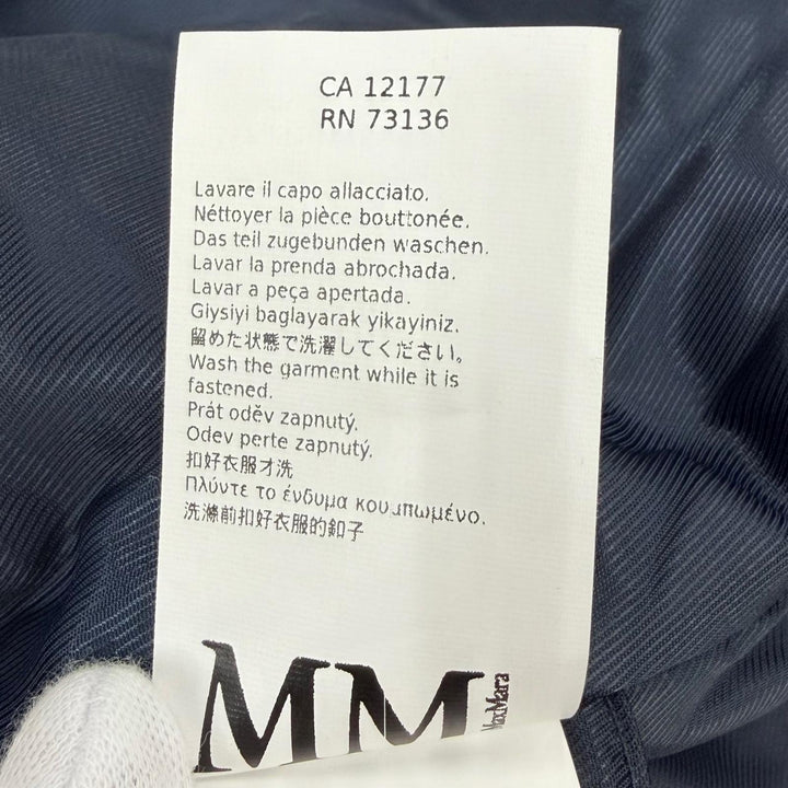 Excellent Max Mara coat Long length, zip-up, padded Navy Women 42 25164910176
