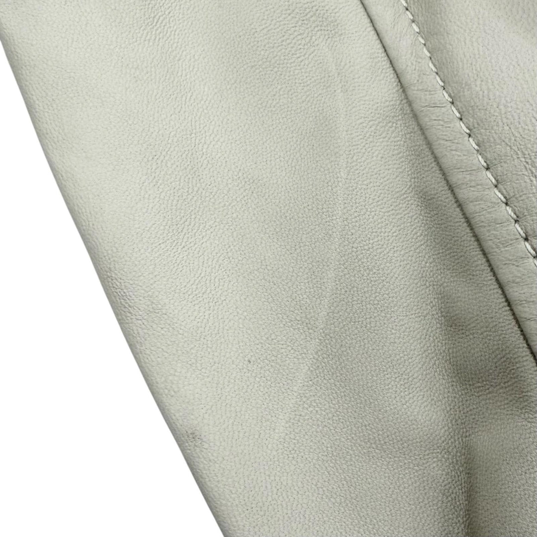 Excellent LOUIS VUITTON Stajan Leather Varsity Jacket Blouson Mouton mens 50