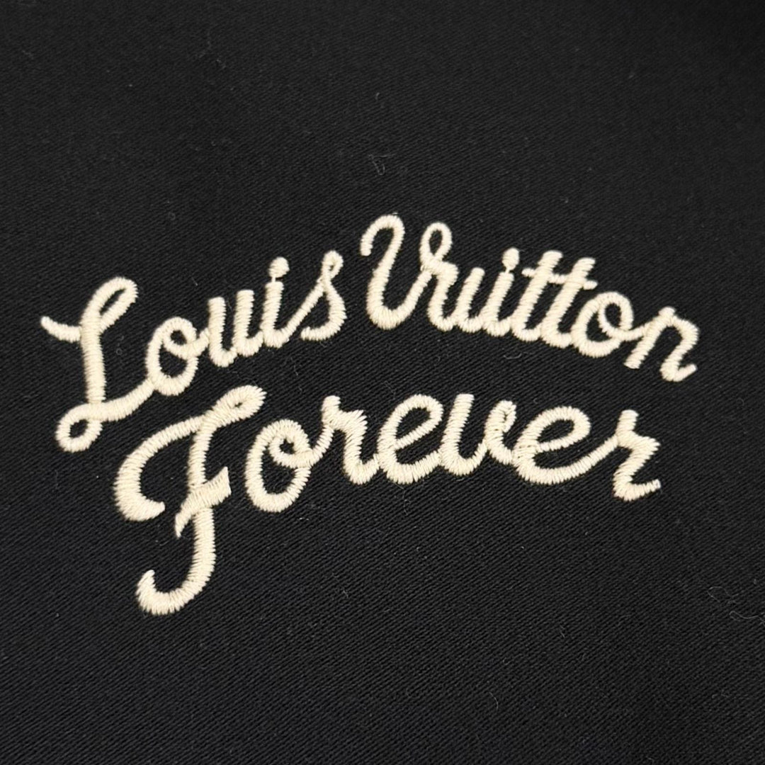 Excellent LOUIS VUITTON Stajan Leather Varsity Jacket Blouson Mouton mens 50