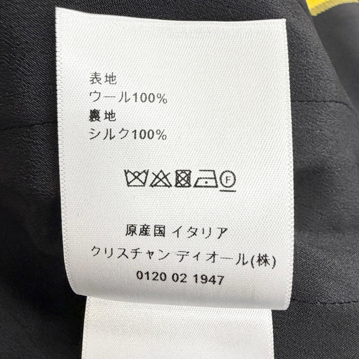 Pristine Christian Dior Jacket Check Pattern Logo Button 38 241V06A1065
