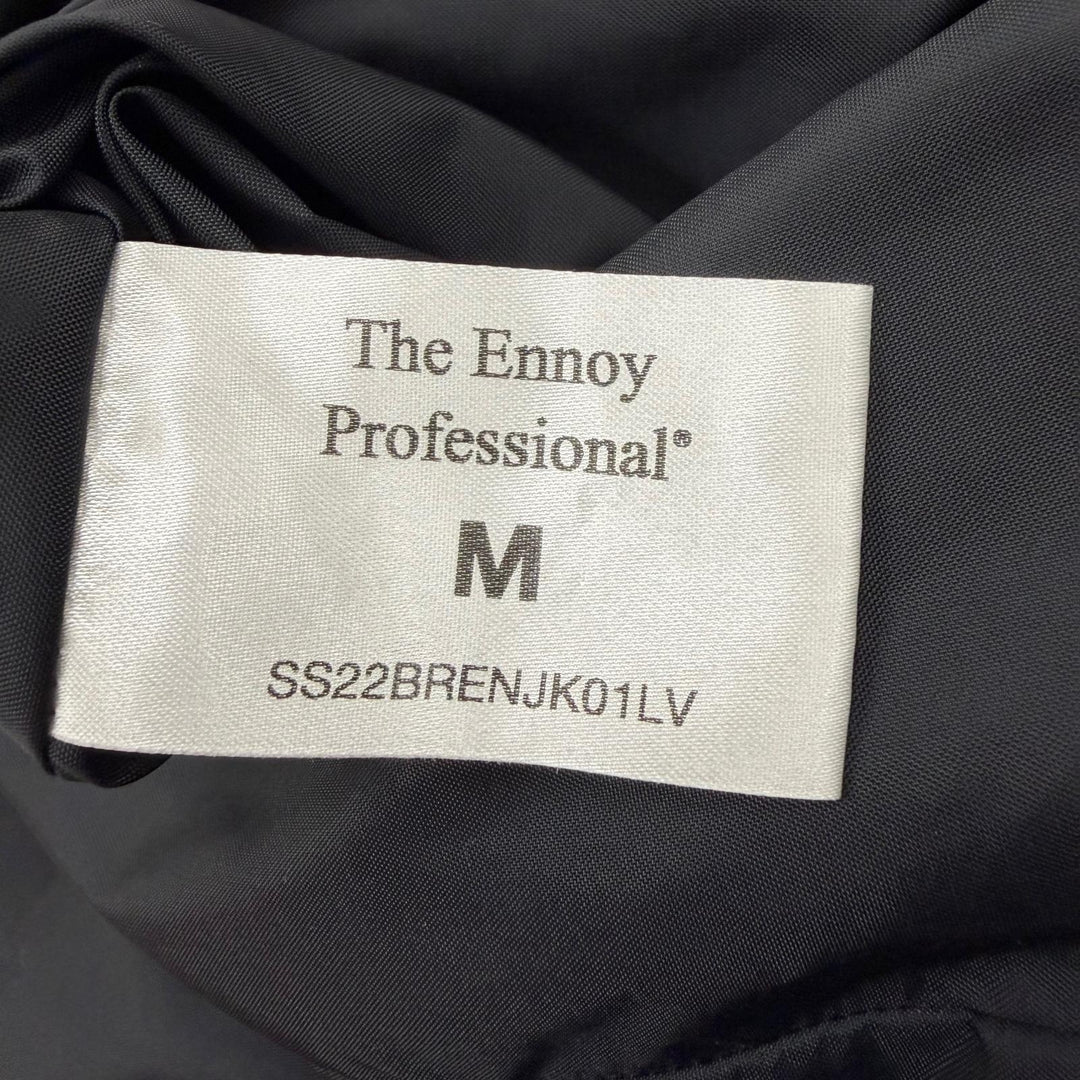 Excellent ENNOY Nylon Packable Jacket black mens M Stainless Steel22BRENJK01LV