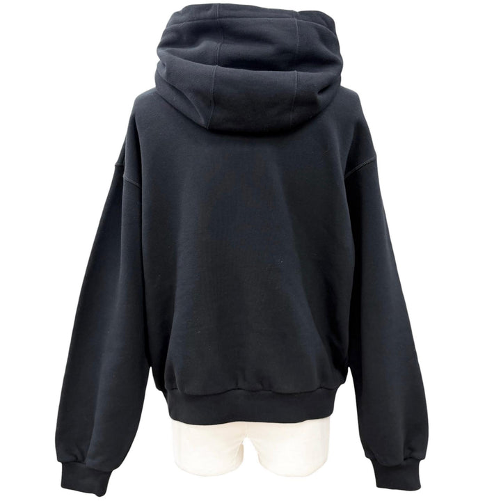 Excellent GUCCI hoodie black cotton mens XS 770839 XJF65