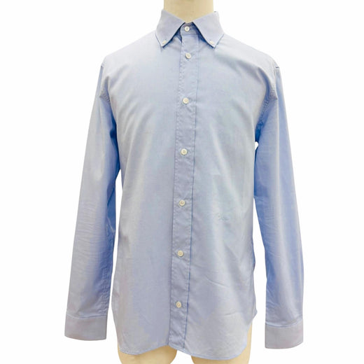 Great Dior HOMME Long sleeve shirt Light blue cotton mens 39 638C527A3118