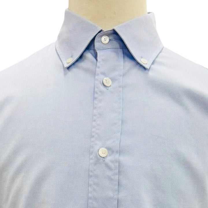 Great Dior HOMME Long sleeve shirt Light blue cotton mens 39 638C527A3118