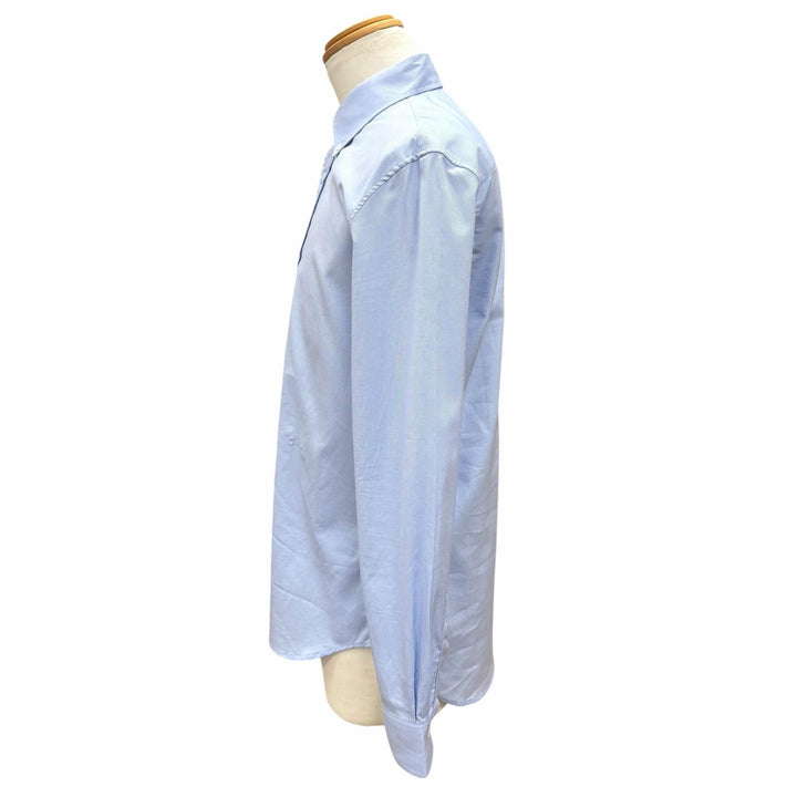 Great Dior HOMME Long sleeve shirt Light blue cotton mens 39 638C527A3118
