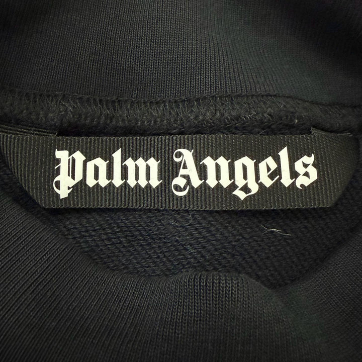 Discounted Great PALM ANGELS sweat Gothic Studded Crew Neck Studded Logo Oversized Navy