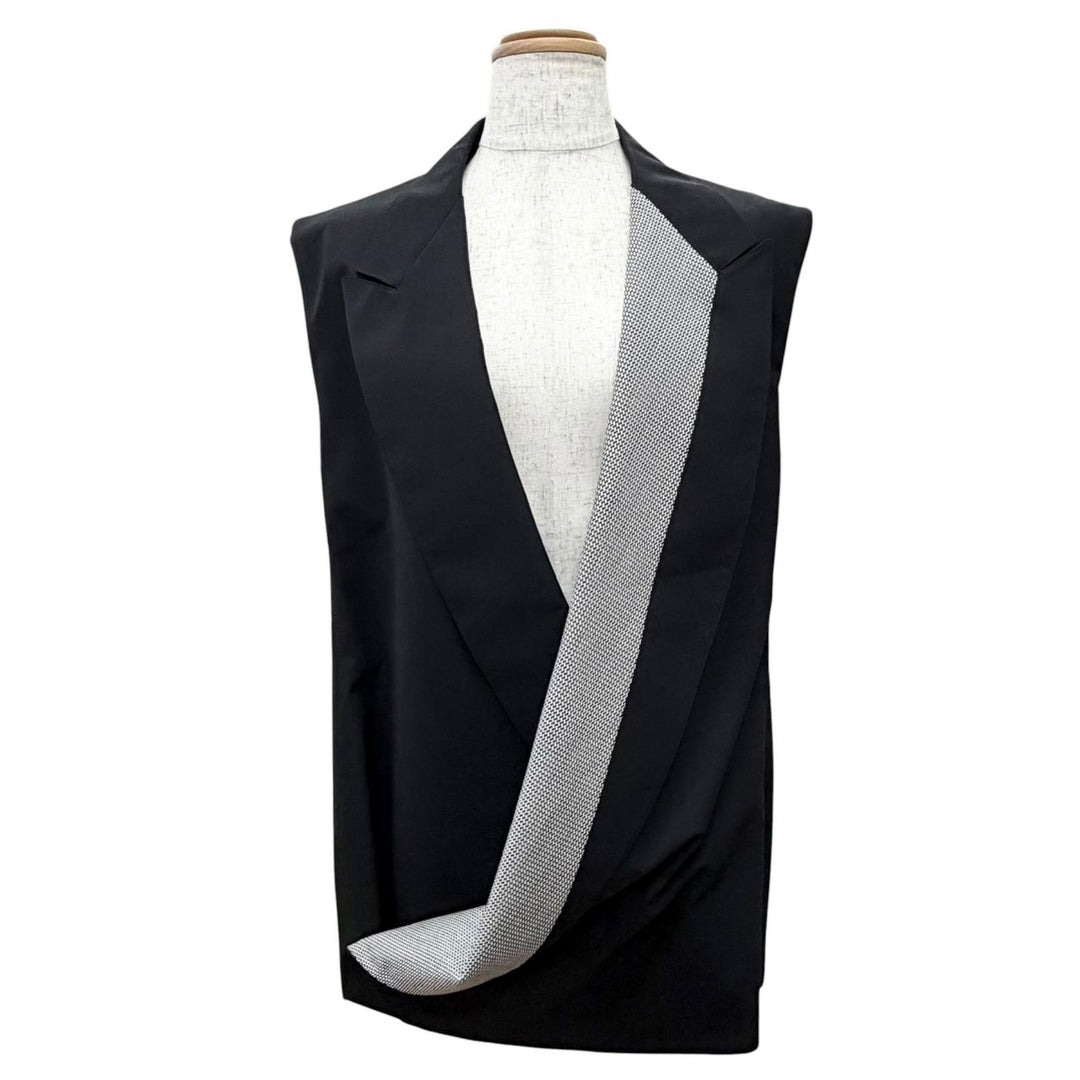 Pristine LOUIS VUITTON Best Cache-coeur design long vest black wool Women 36