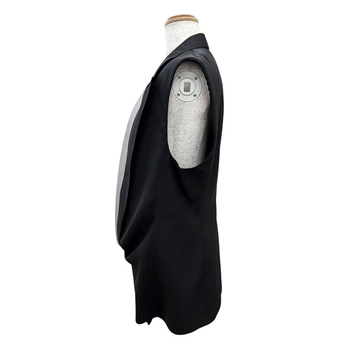 Pristine LOUIS VUITTON Best Cache-coeur design long vest black wool Women 36
