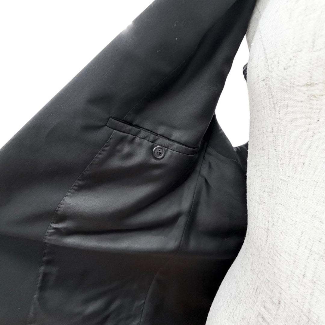 Pristine LOUIS VUITTON Best Cache-coeur design long vest black wool Women 36