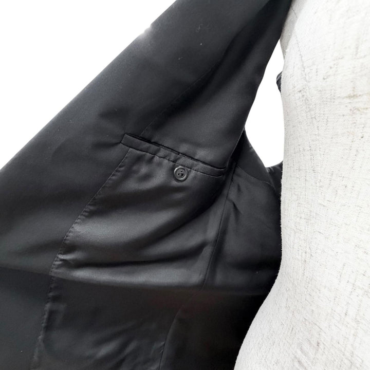 Pristine LOUIS VUITTON Best Cache-coeur design long vest black wool Women 36