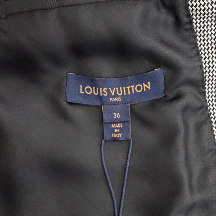 Pristine LOUIS VUITTON Best Cache-coeur design long vest black wool Women 36