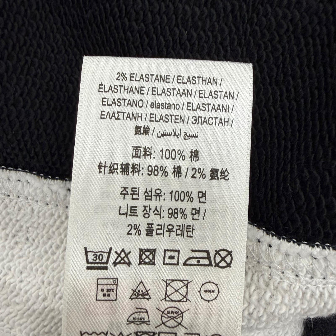 Pristine BURBERRY hoodie black cotton mens M 8034510